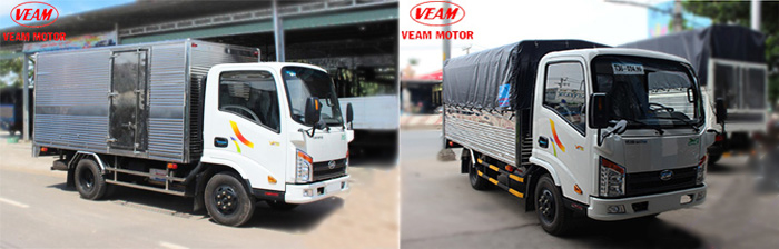 Các dòng xe tải Veam nhẹ khác như VT150 1T5 giá thấp động cơ Hyundai-ototaisg.com
